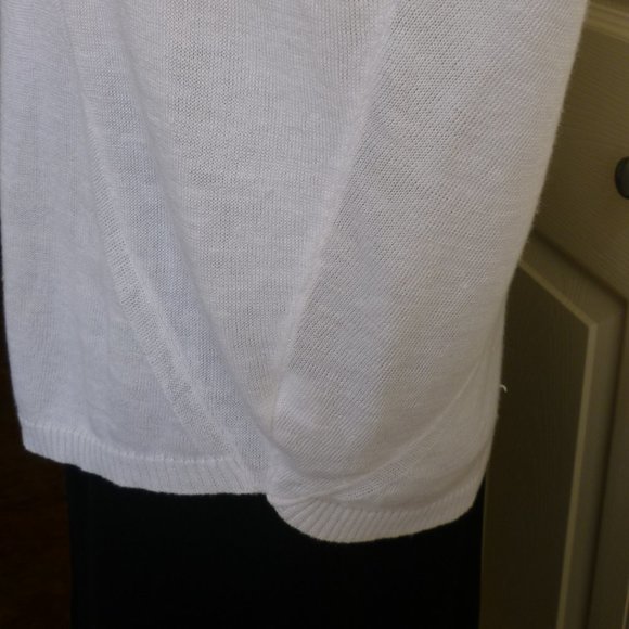 Cold Water Creek: White Dolmen Sleeve Light S - Picture 7 of 9